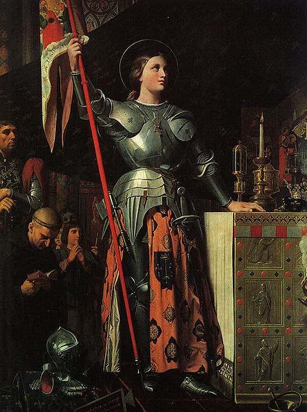 Jean Auguste Dominique Ingres Joan of Arc at the Coronation of Charles VII. Oil on canvas, painted in 1854 oil painting picture